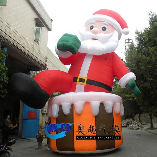 厂家直销充气圣诞老人 充气圣诞节日用品 圣诞老人庆典